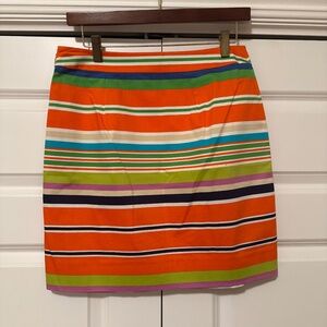Kate Spade New York Multicolor Striped Mini Skirt Size 8